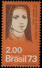 Brazil 1973 St Theresa of Liseaux unmounted mint.
