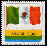 Brazil 1974 Pres. Alvarez of Mexico unmounted mint.