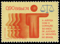 Brazil 1974 Juvenile Court unmounted mint.