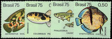 Brazil 1975 Freshwater Fishes unmounted mint.