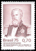 Brazil 1975 Emperor Pedro II unmounted mint.