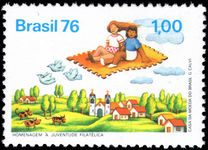 Brazil 1976 Stamp Day unmounted mint.