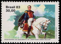 Brazil 1983 Simon Bolivar unmounted mint.