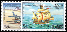 Caicos Islands 1984 Universal Postal Union Congress Hamburg unmounted mint.