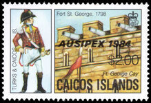Caicos Islands 1984 Ausipex International Stamp Exhibition unmounted mint.