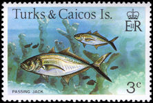 Turks & Caicos Islands 1978-83 3c Bar Jack no imprint unmounted mint.