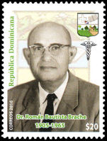 Dominican Republic 2016 Roman Bautista Brache Almanzar unmounted mint.