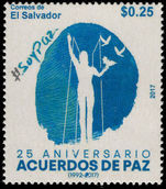 El Salvador 2017 Peace Treaty unmounted mint.