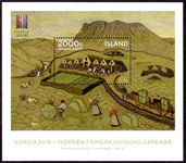 Iceland 2018 International Stamp Exhibition souvenir sheet unmounted mint.