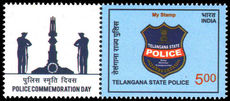India 2017 Telangana State Police unmounted mint with label.