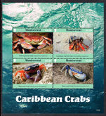 Montserrat 2017 Crabs sheetlet unmounted mint.