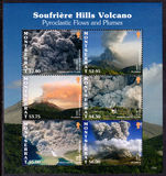 Montserrat 2017 Soufriere Hills Volcano sheetlet unmounted mint.