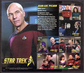 Nevis 2017 Star Trek sheetlet unmounted mint.