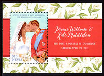 Nevis 2017 Royal Wedding Anniversary souvenir sheet unmounted mint.