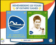 St Vincent 2016 Olympics souvenir sheet unmounted mint.
