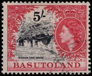 Basutoland 1954-58 5s Mission Cave House used.