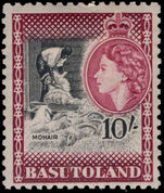 Basutoland 1954-58 10s Mohair mounted mint.