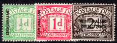 Bechuanaland 1926 Postage Due set mounted mint.