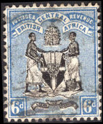 British Central Africa 1896 6d black and blue fine used