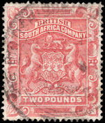 Rhodesia 1892-93 £2 rose-red fine used