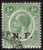 Nyasa-Rhodesian Force 1916 ½d green fine used.