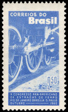 Brazil 1960 Pan-American Railways Congress lightly mounted mint.