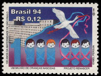 Brazil 1994 Sao Paulo Maternity Hospital unmounted mint.