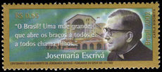 Brazil 2002 Josemaria Escriva de Balaguer unmounted mint.