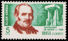 Brazil 1969 Death Centenary of Allan Kardec unmounted mint.