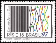 Brazil 1997 Art on Stamps unmounted mint.