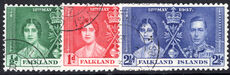 Falkland Islands 1937 Coronation fine used.
