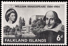 Falkland Islands 1964 Shakespeare unmounted mint.