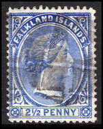 Falkland Islands 1891-1902 2½d ultramarine fine used.