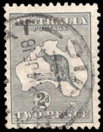 Australia 1915-27 2d grey wmk narrow crown Die I fine used.