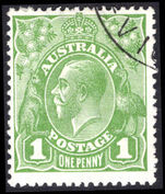 Australia 1926-30 1d die II perf 13½x12½ fine used.