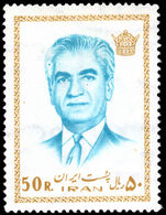 Iran 1972 50r bistre and blue unmounted mint.