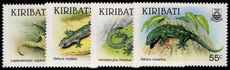 Kiribati 1986 Geckos unmounted mint.