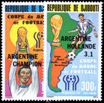 Djibouti 1978 Argentina World Cup Victory unmounted mint.
