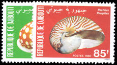 Djibouti 1980 Shells unmounted mint.