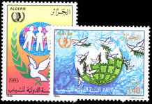 Algeria 1985 International Youth Year unmounted mint.