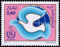 Algeria 1986 International Peace Year unmounted mint.