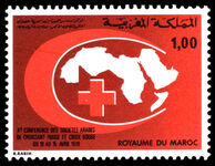 Morocco 1978 Red Crescent and Red Cross unmounted mint.