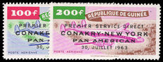 Guinea 1963 Conakry New York Direct Air Service unmounted mint.
