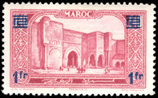 French Morocco 1931 1f provisional unmounted mint.