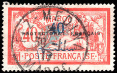 French Morocco 1914-22 40c on 40c rose and blue fine used.