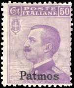Patmos 1912-21 50c violet unmounted mint.