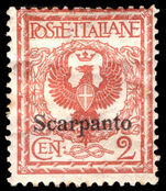 Scarpanto 1912-21 2c orange-brown lightly mounted mint.