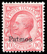 Patmos 1912-21 10c rose-red unmounted mint.