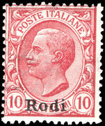 Rodi 1912-21 10c rose-red unmounted mint.