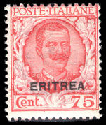 Eritrea 1926 75c hinged mint.